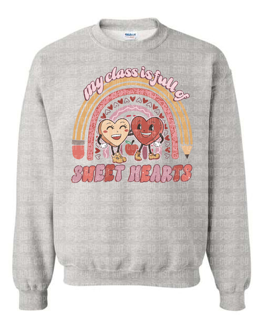 My Class is full of Sweethearts Ash Grey Sweatshirt