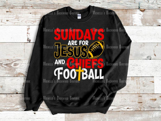 Sundays are for Football & Jesus Sweatshirt