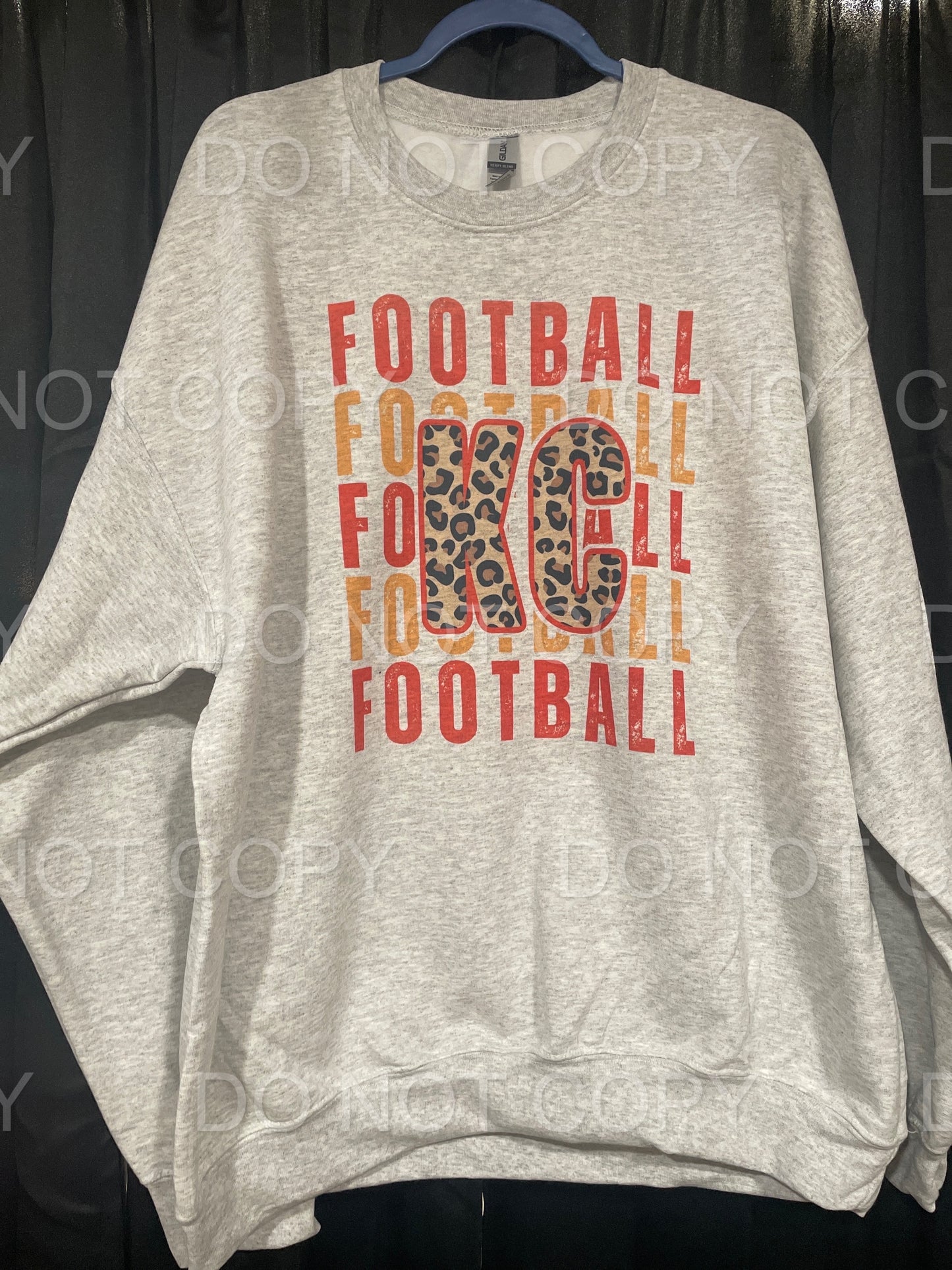 KC Football Ash Grey Sweatshirt