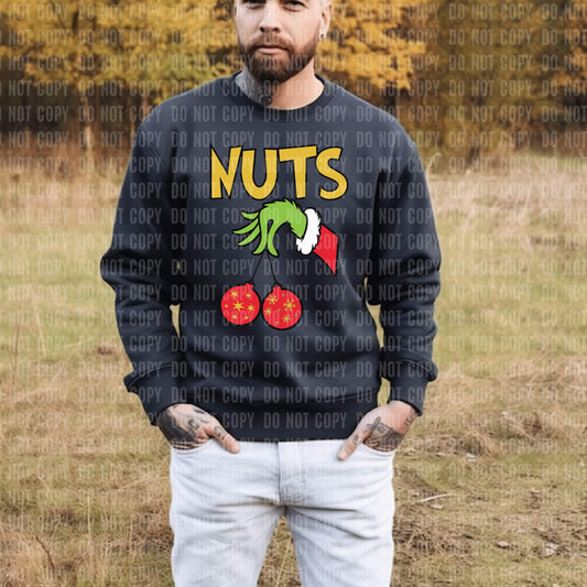 Grinch Nuts Black Sweatshirt