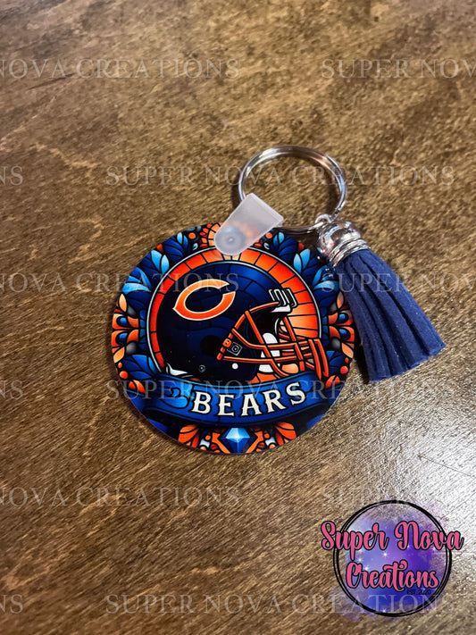 Bears Football Team Keychain