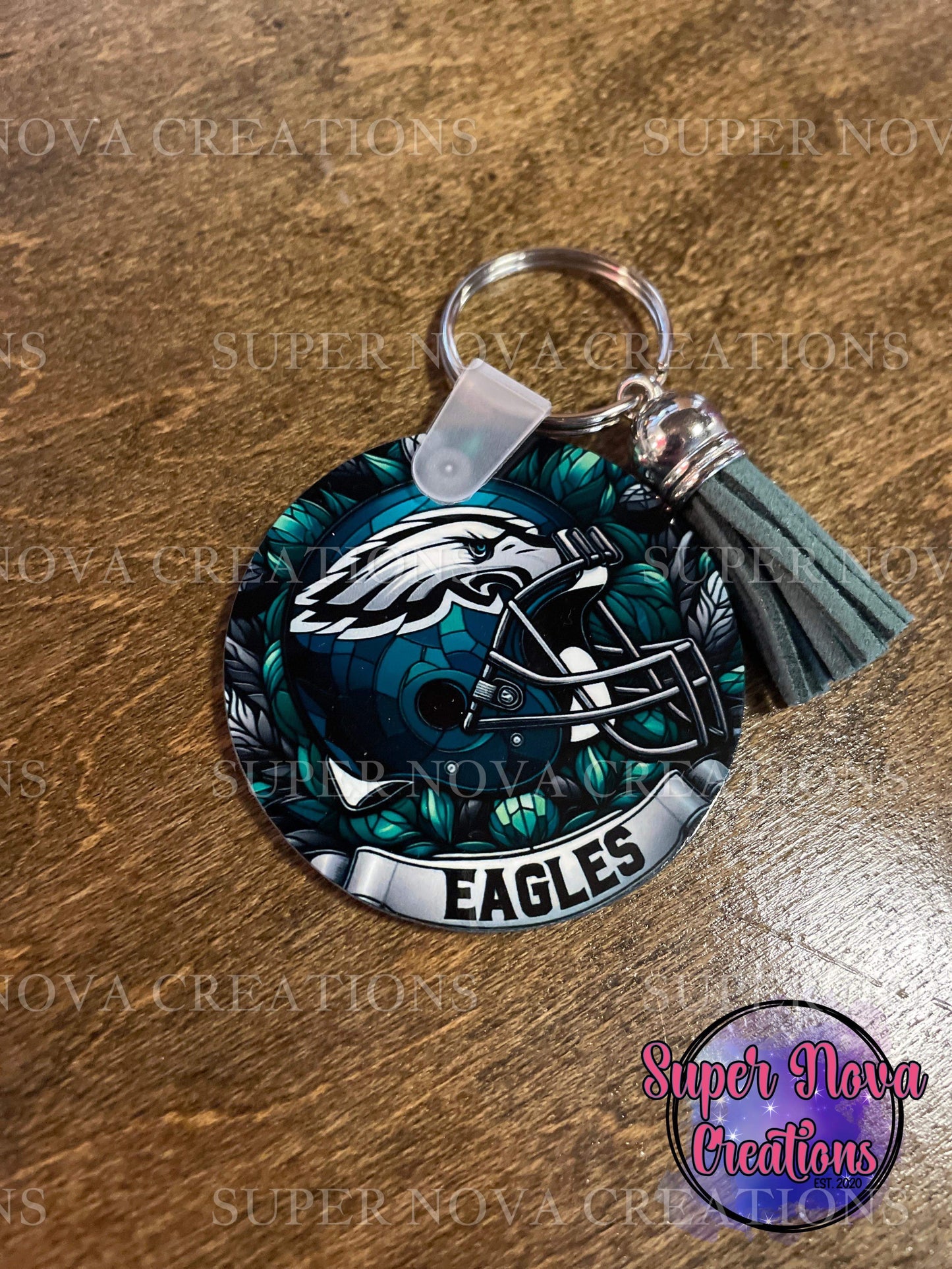 Eagles Football Team Keychain