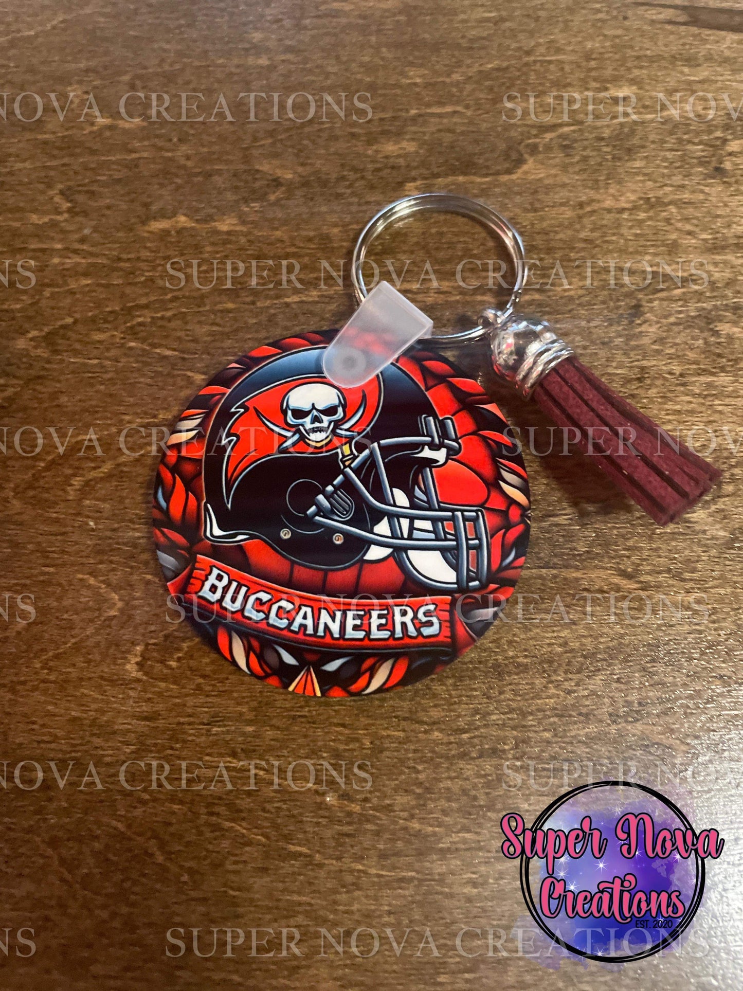 Buccaneers Football Team Keychain