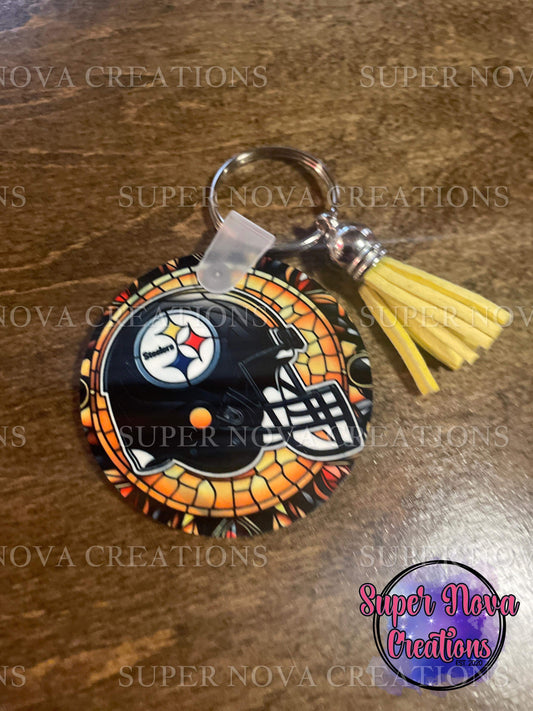 Steelers Football Team Keychain