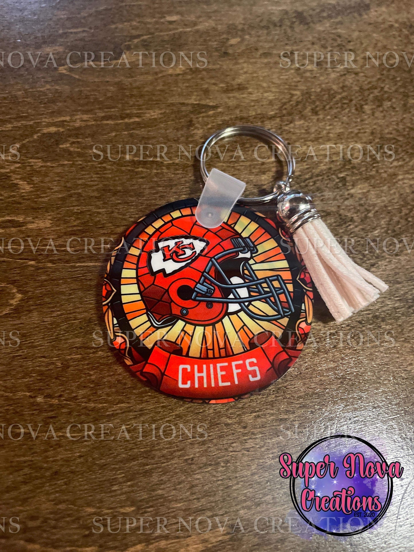 Chiefs Football Team Keychain