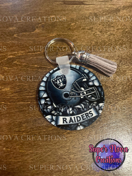 Raiders Football Team Keychain