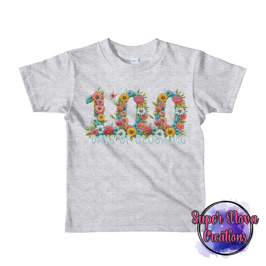 Youth Blooming Flowers 100 Days Of School