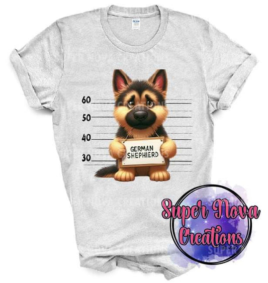 German Shepherd Dog Mugshot Design