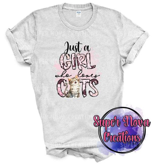 Just A Girl Who Loves Cats Design