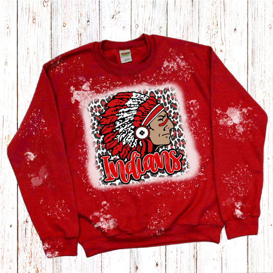 Indians Bleached Red Sweatshirt