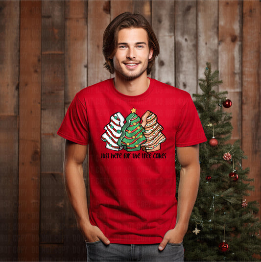 Just here for the Cakes Christmas Unisex T-shirt