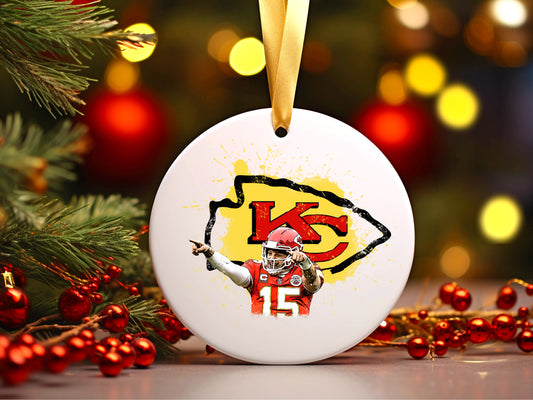 Mahomes Ceramic Ornament