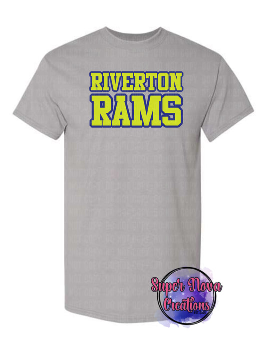 Riverton Rams Yellow Wording