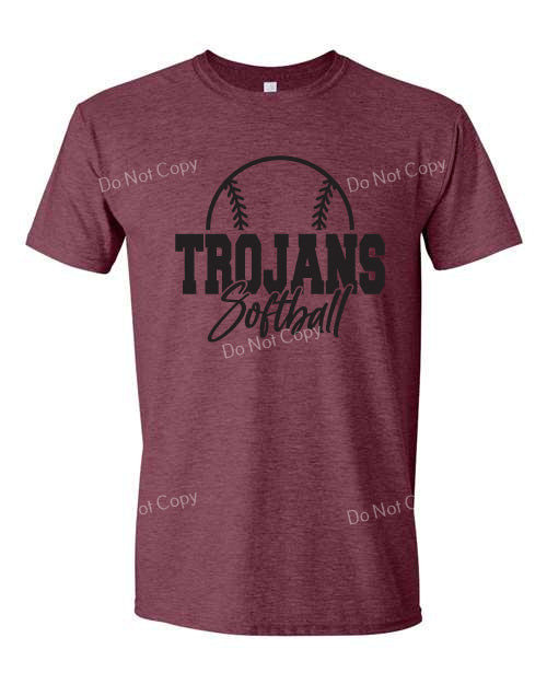 Trojans Softball Maroon